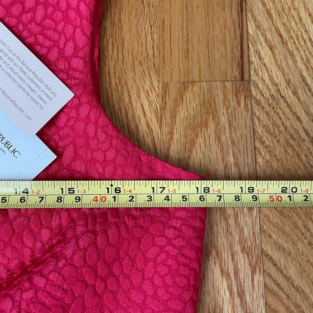 NWT! Banana Republic Petite Pink Textured Dress - Picture 12 of 14